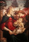Virgin and child with two angels